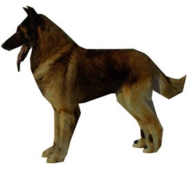 Dog - German Sheperd 3D Object | FREE Artlantis Objects Download